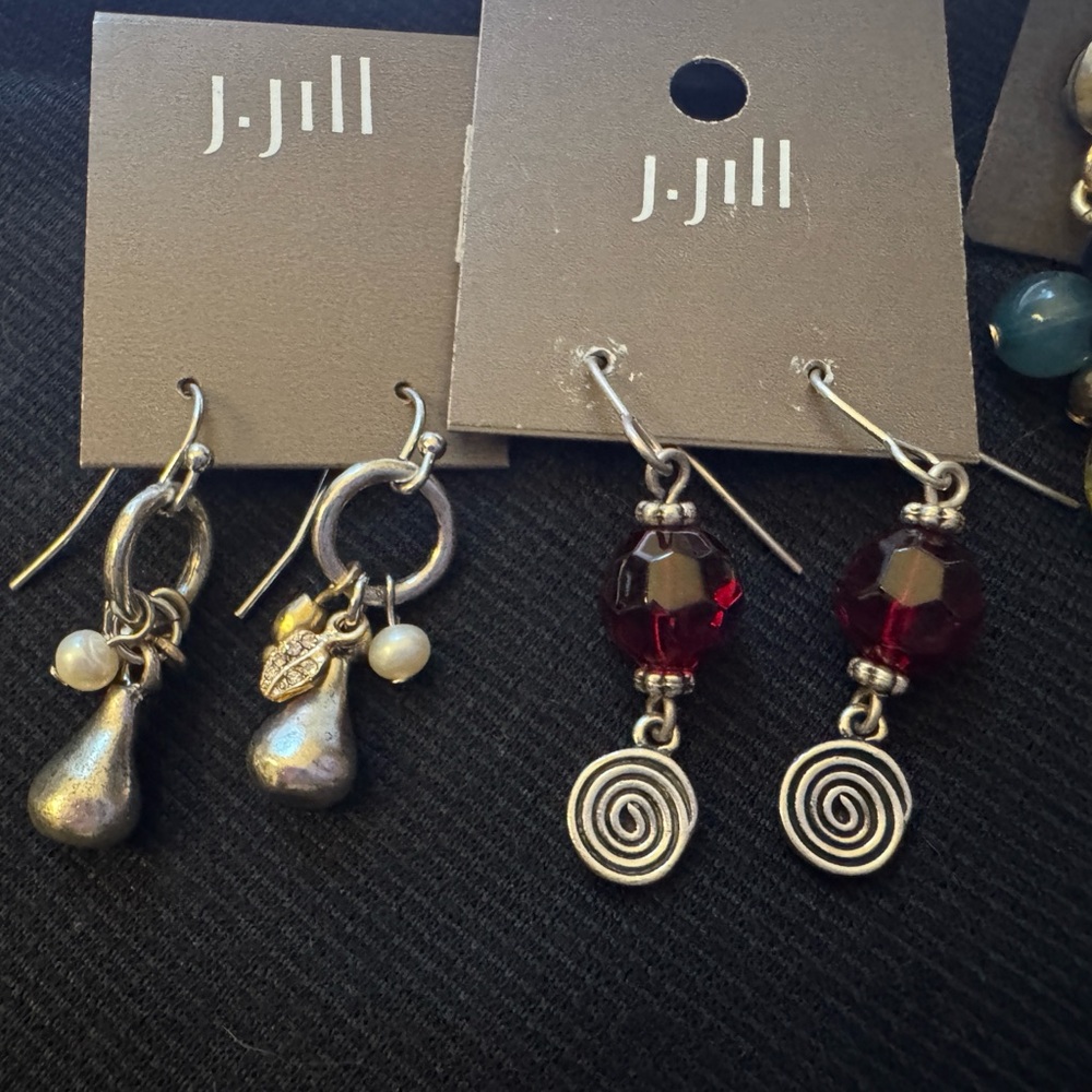 NWT BUNDLE Chico's J Jill Gold & Silver Earrings 4 pairs Pierced ears MSRP $109 - Picture 13 of 16